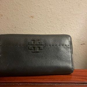 Tory Burch Black leather wallet